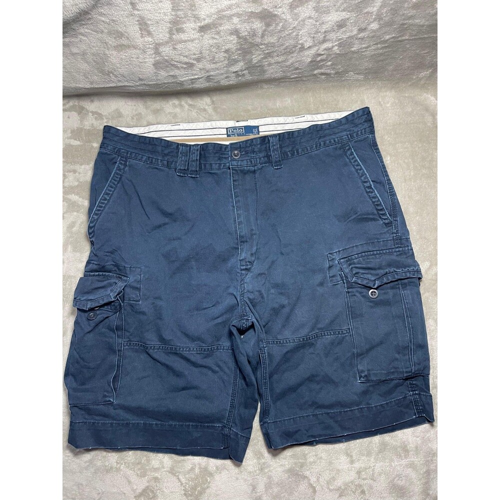 Polo Ralph Lauren Vintage Cargo Shorts Men's Size 40 Dark Blue Preppy Y2K